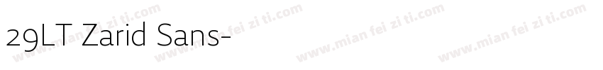 29LT Zarid Sans字体转换